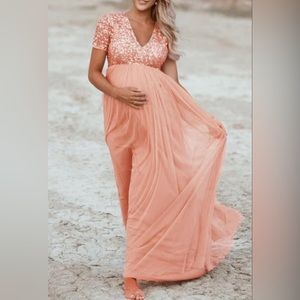 Glamix Maternity Sequin Dress, Never Worn, Small